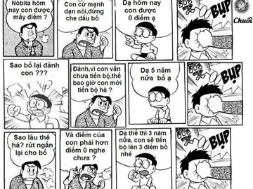 Khi nobita bị ...điểm kém :))