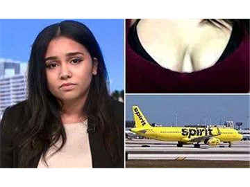 Cô gái bị đuổi khỏi máy bay vì mặc áo hở ngực