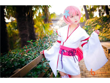 COSPLAY Cô nàng RAM tóc Hồng Kawaii!!