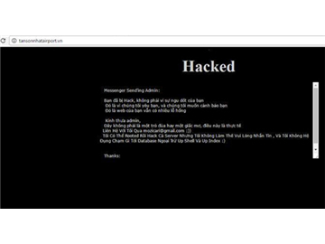 Một hacker 15 tuổi tự nhận đã tấn công website sân bay Tân Sơn Nhất